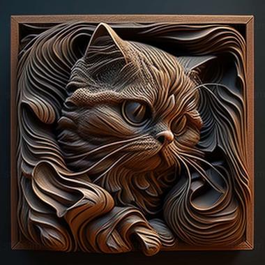 3D model cat (STL)